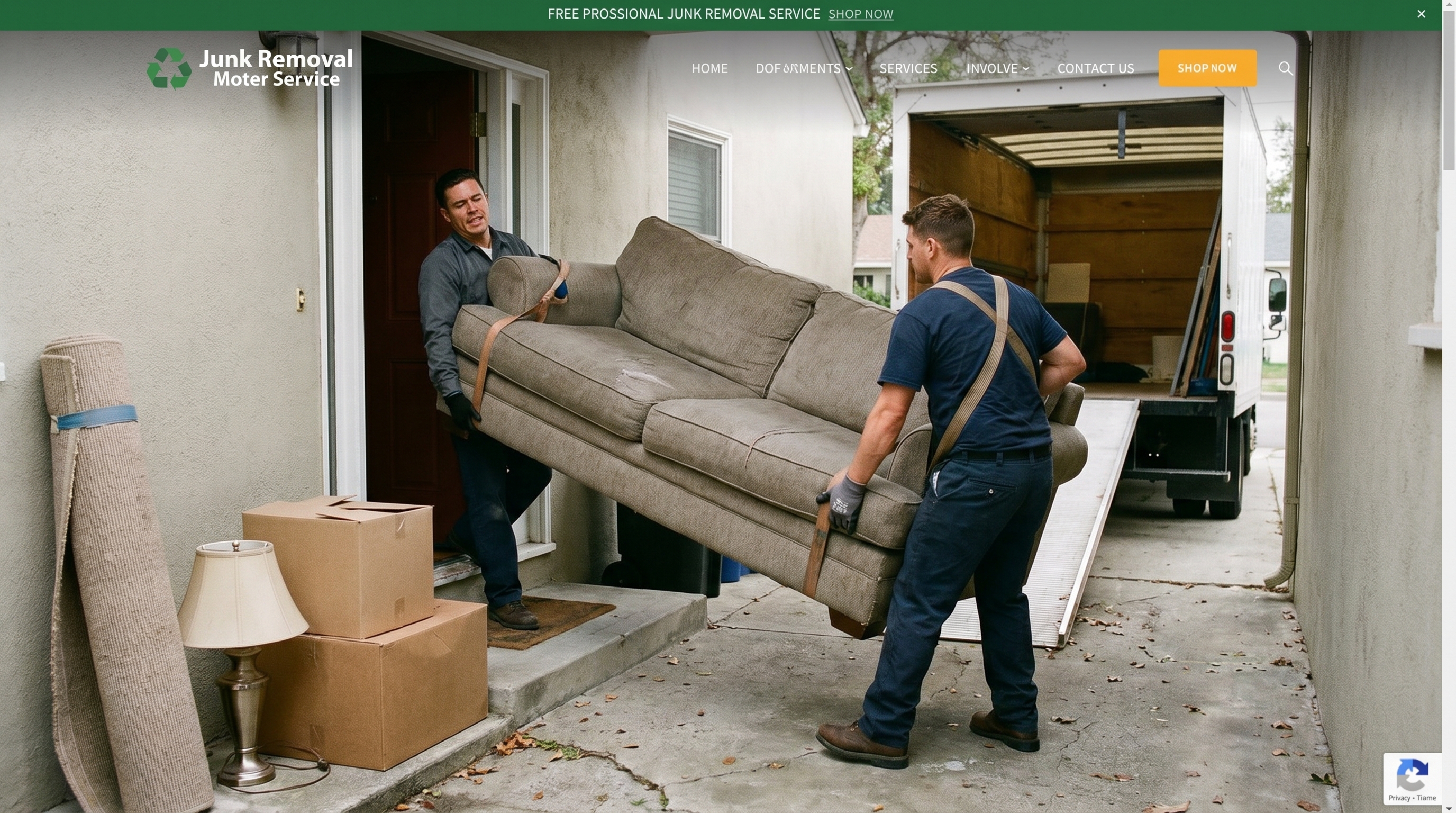 Dani's Junk Removal furniture removal crew working in Houston