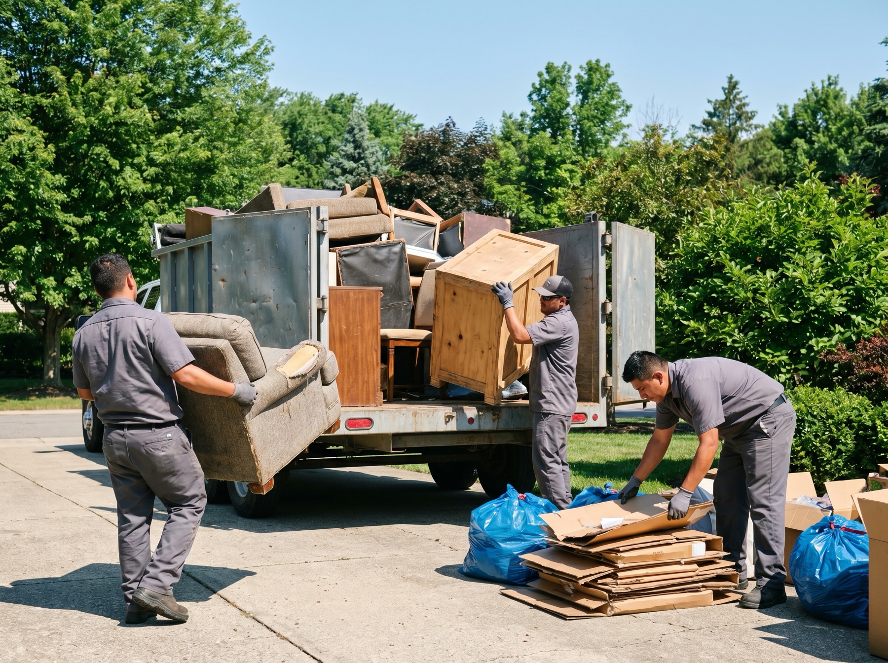 Dani's Junk Removal junk removal crew working in Houston